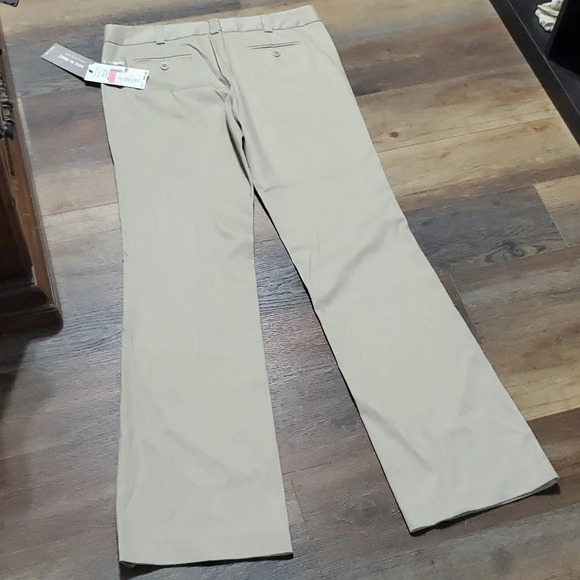 Kenneth Cole new york nwt tan pinstriped boot dress pants - Picture 7 of 10